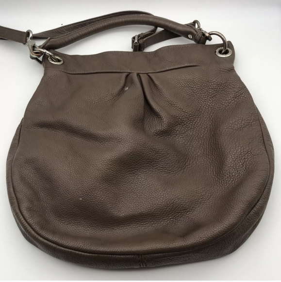 Marc by Marc Jacobs  Classic Q Hillier Gray Tan Leather Hobo Shoulder Bag - Picture 4 of 9